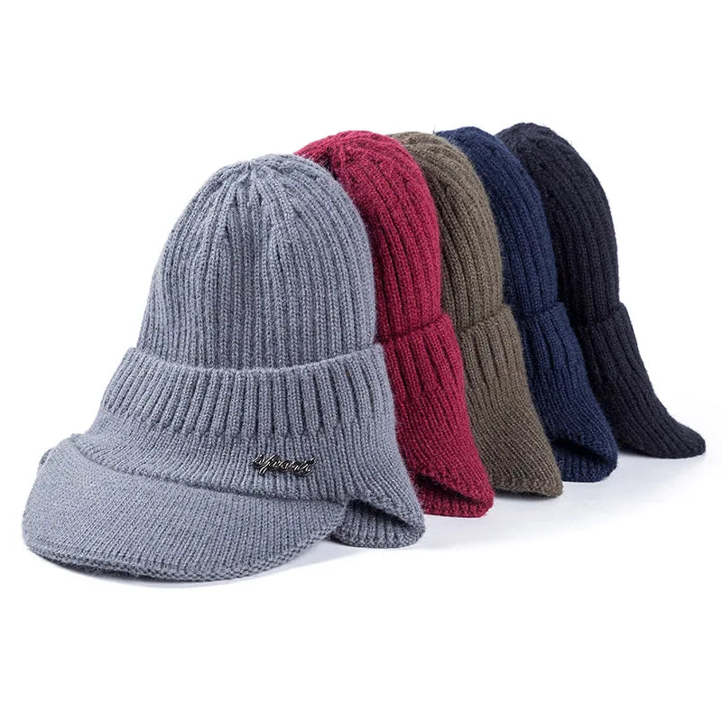 Unisex Ear Knitted Winter Hat for Men & Women 🎩