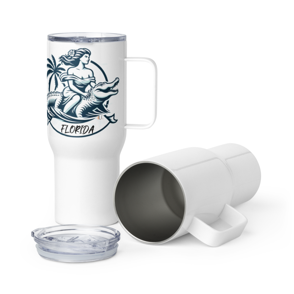 Sunshine Travel Mug with a Handle