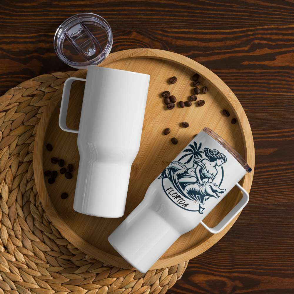 Sunshine Travel Mug with a Handle