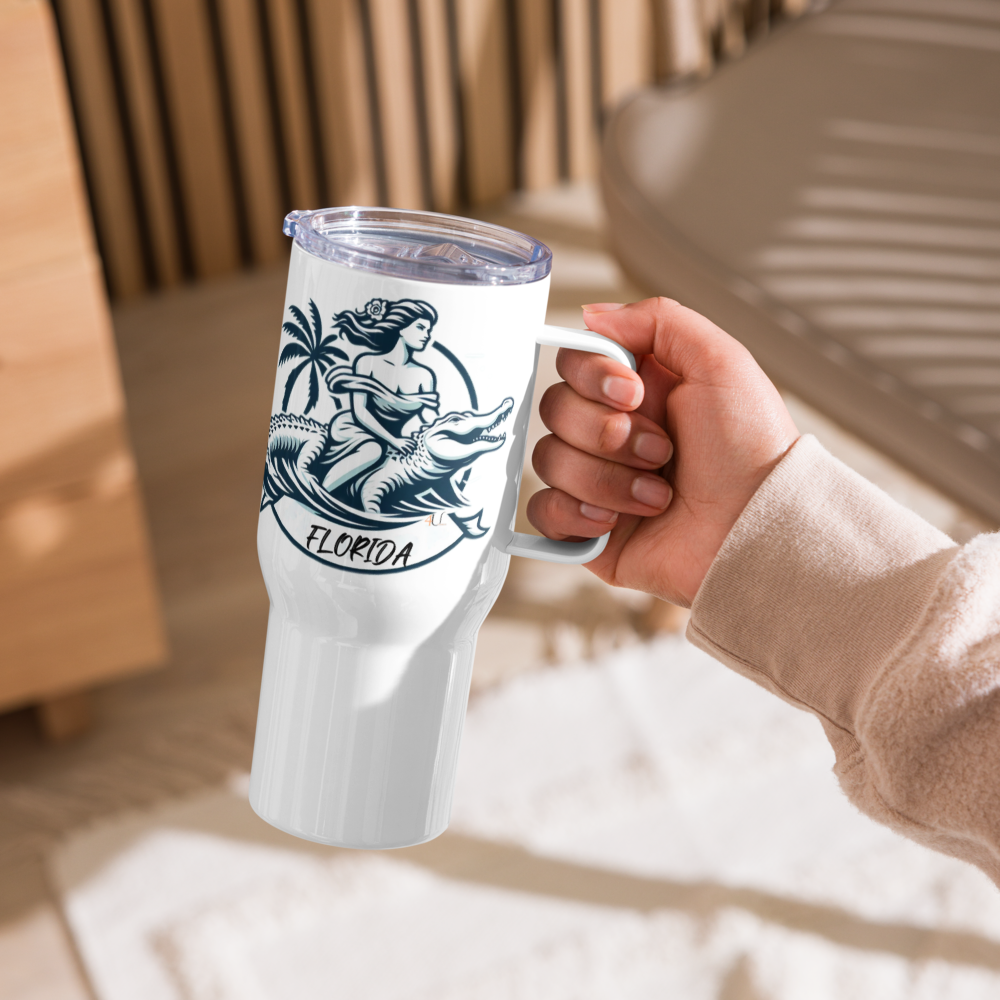 Sunshine Travel Mug with a Handle