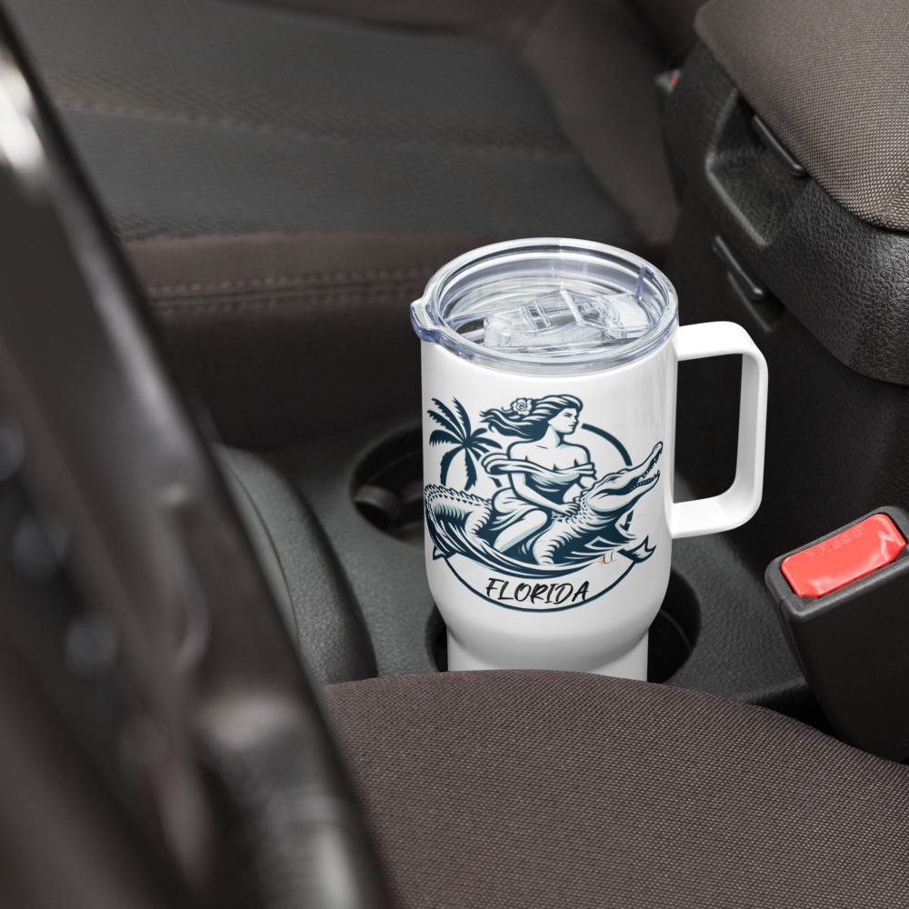 Sunshine Travel Mug with a Handle