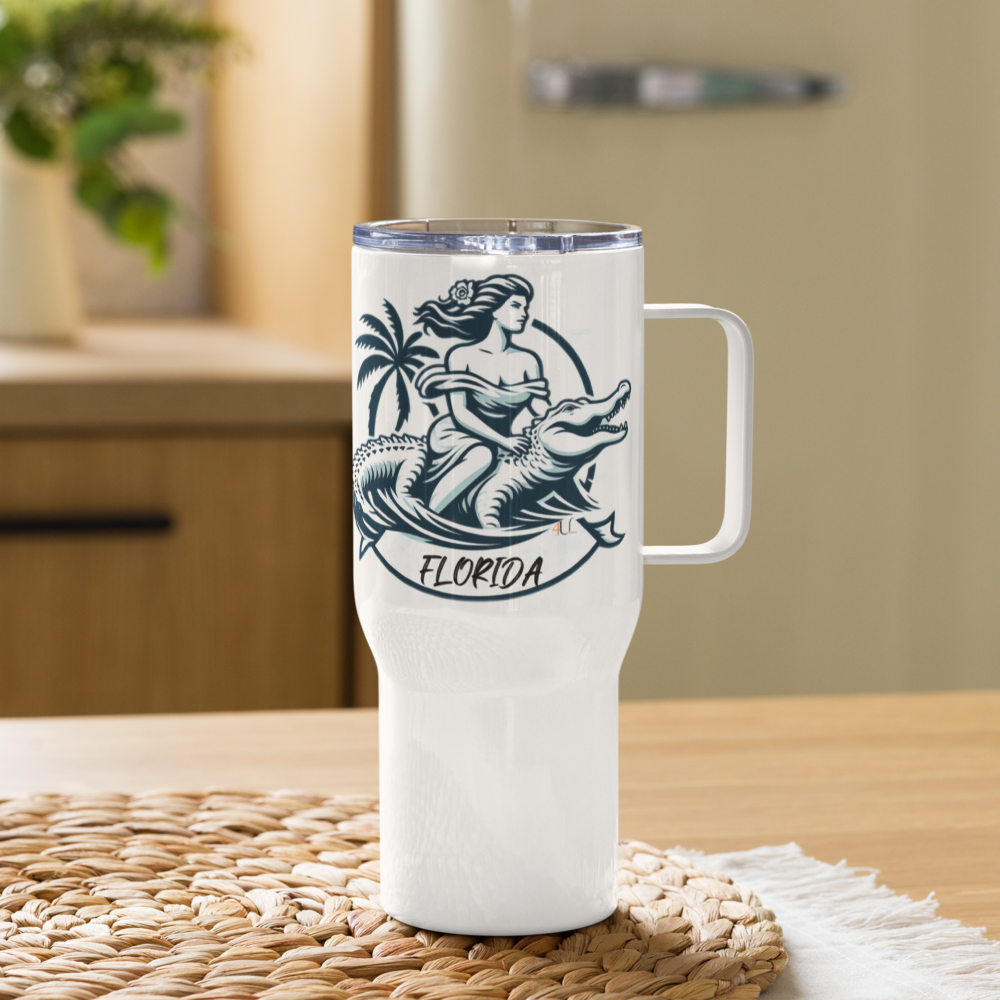 Sunshine Travel Mug with a Handle