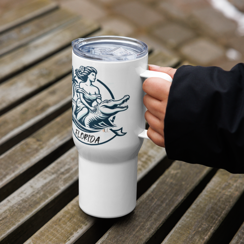 Sunshine Travel Mug with a Handle