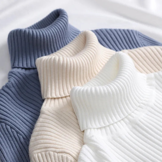 Turtleneck Sweater Knitted Soft Pullovers